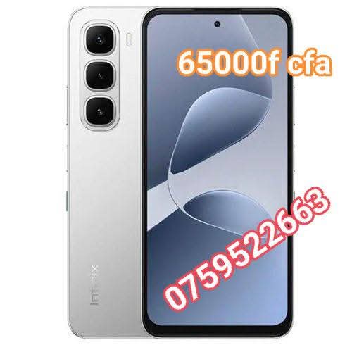 Infinix HOT 60i - 128Go + 4Go - 8 MP - 5000 MAh - noir - 12 Mois Garantie