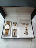 Ensemble Coffret Bijoux ( Chaîne Et Montre ) Or Plaqué