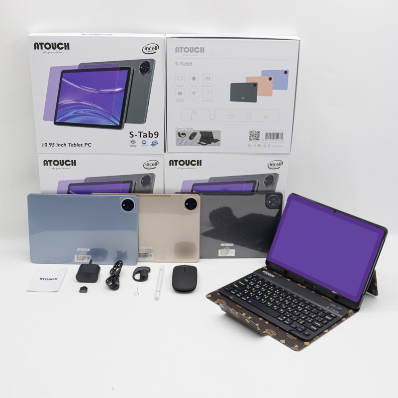 Atouch Tablette PC professionnelle S-Tab 9, écran Incell de 11 pouces, RAM de 12 Go, ROM de 512 Go, avec clavier et souris