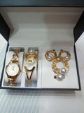 Ensemble Coffret Bijoux ( Chaîne Et Montre ) Or Plaqué