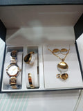 Ensemble Coffret Bijoux ( Chaîne Et Montre ) Or Plaqué